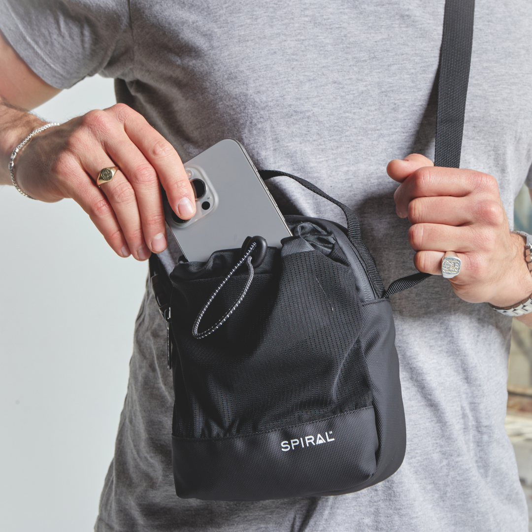 Black Commuter Shoulder Bag
