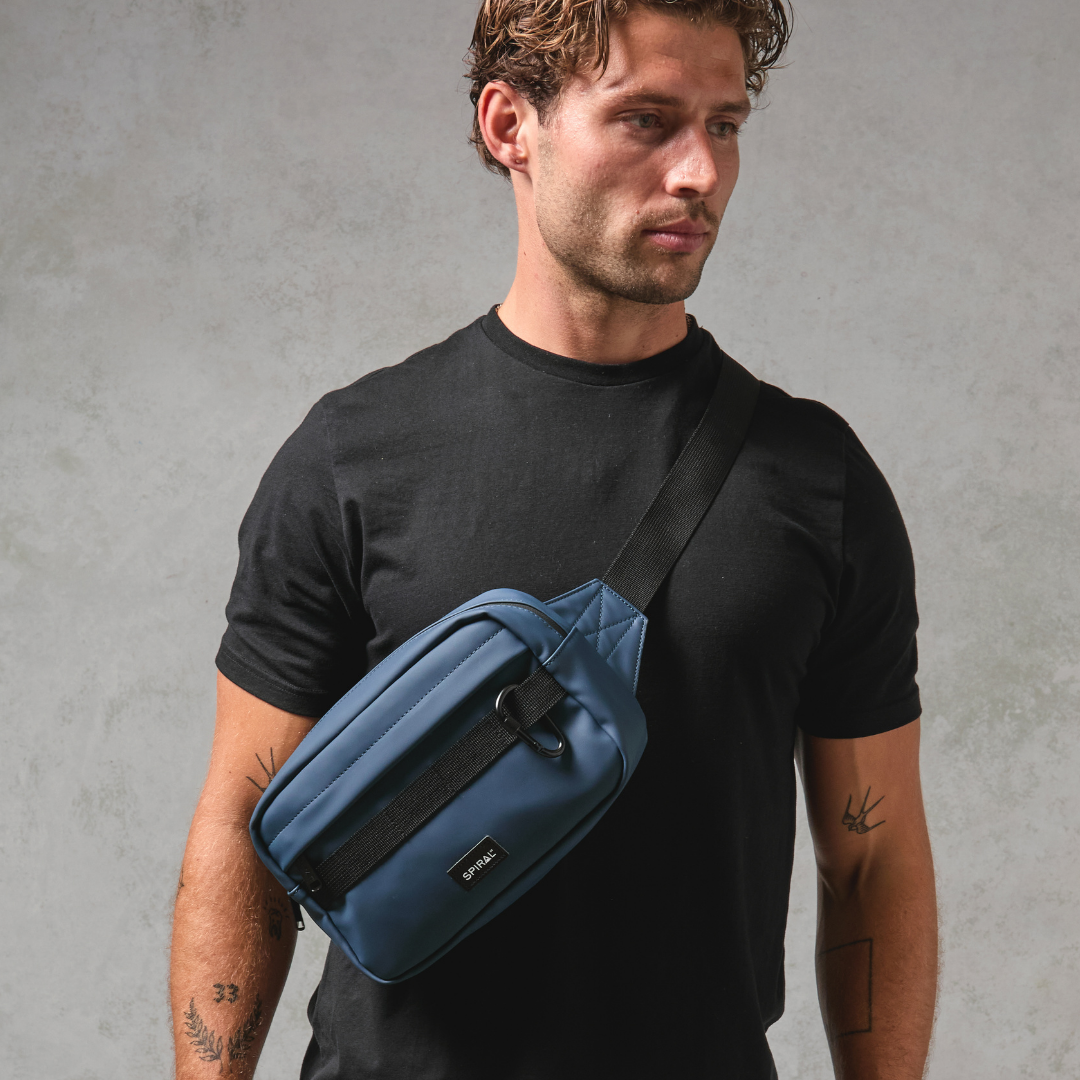 Navy Trail Crossbody Bag