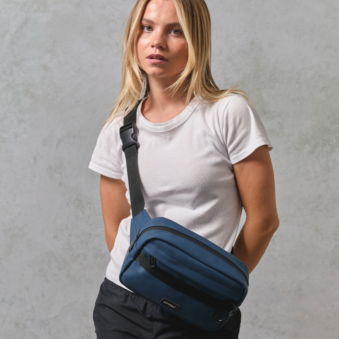 Navy Trail Crossbody Bag