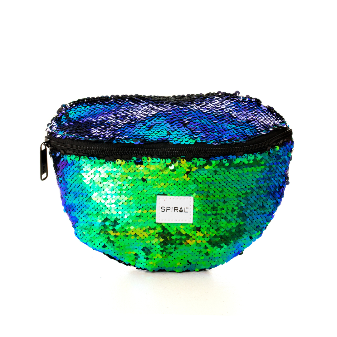 Mermaid Emerald Sequins Bum Bag - SECRET STORE