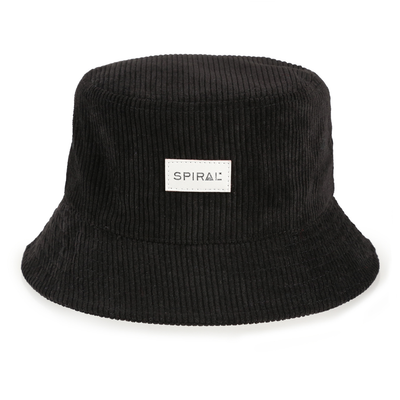 Cord Black Bucket Hat