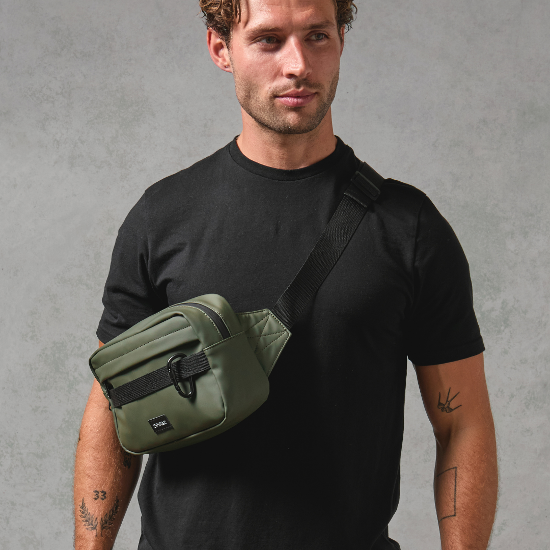 Olive Trail Crossbody Bag