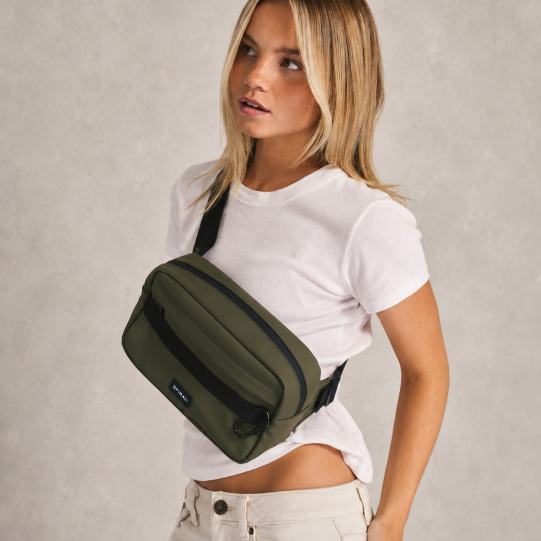 Olive Trail Crossbody Bag
