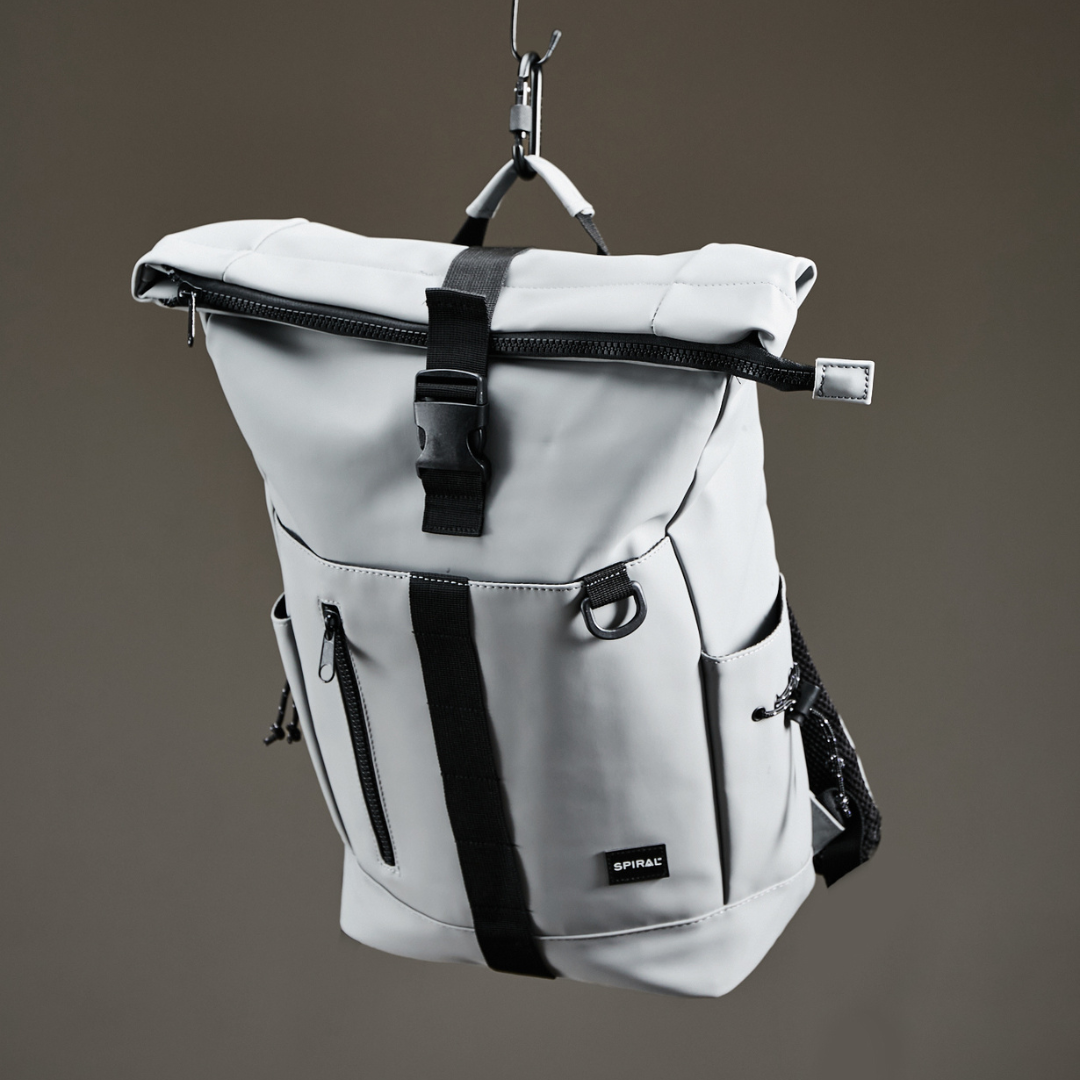 Spiral top transporter backpack