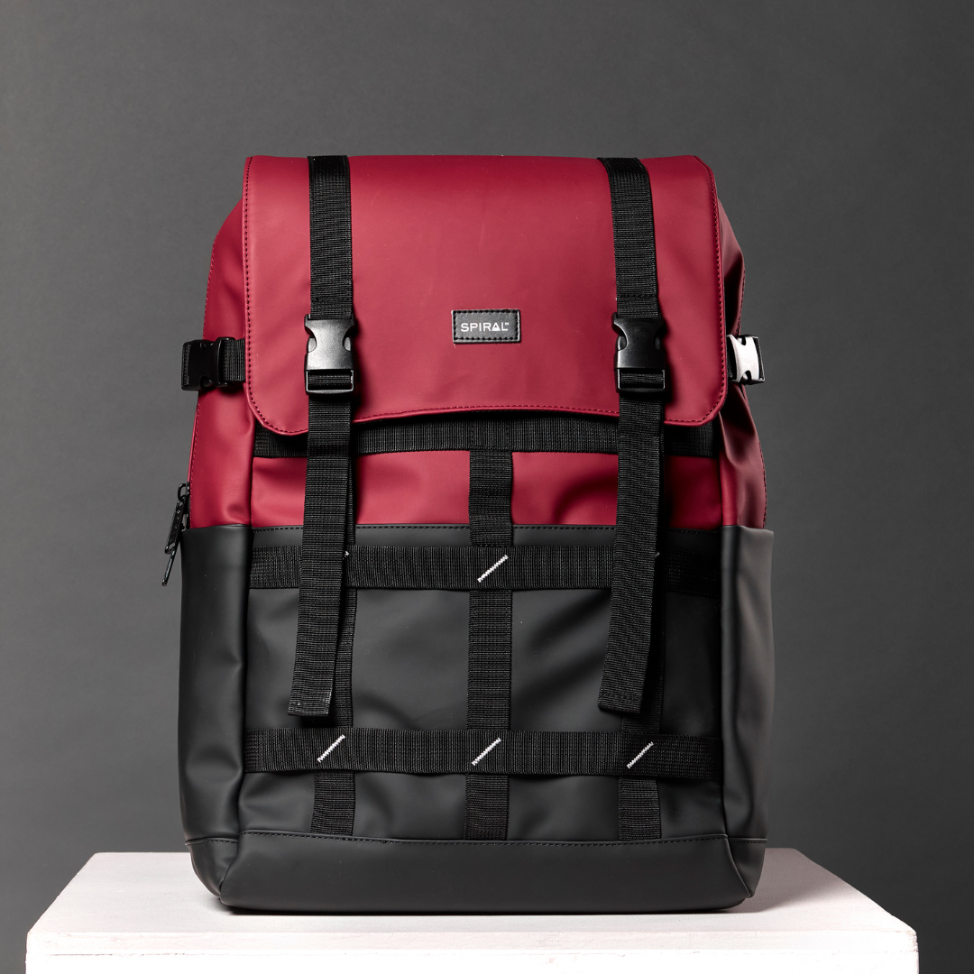Burgundy-Black 27L Explorer Deluxe Backpack