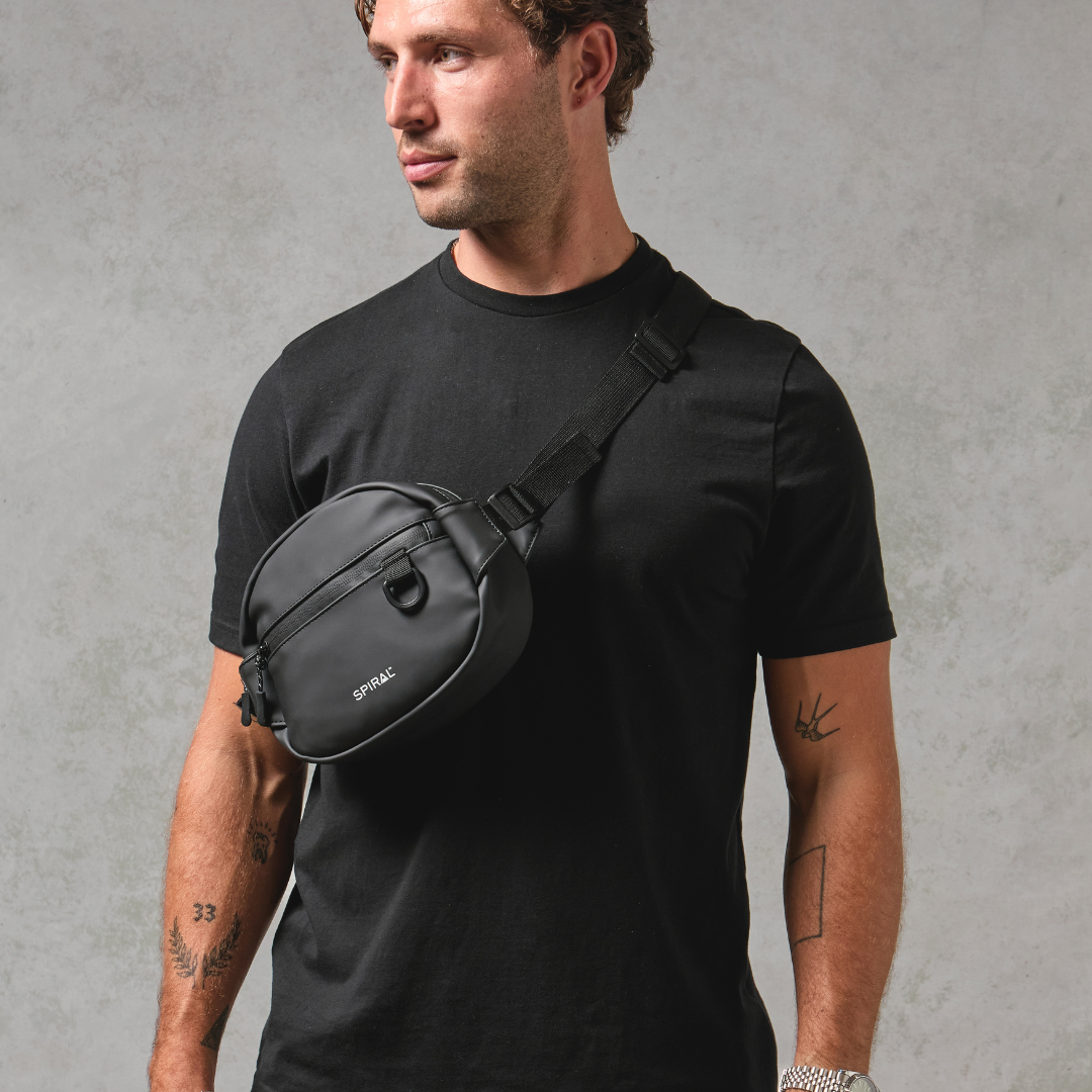 Black Explorer Crossbody Bag