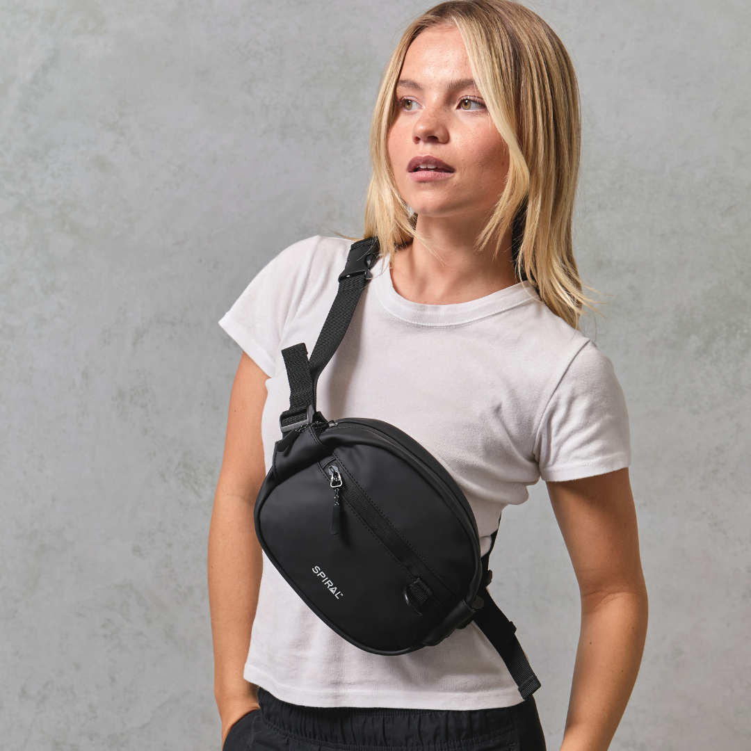 Black Explorer Crossbody Bag