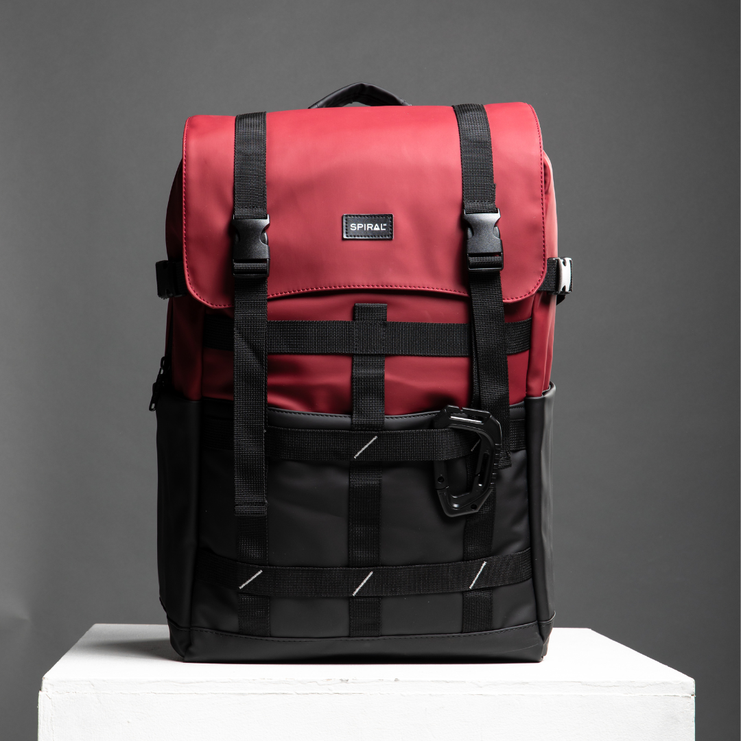 Burgundy-Black 27L Explorer Deluxe Backpack