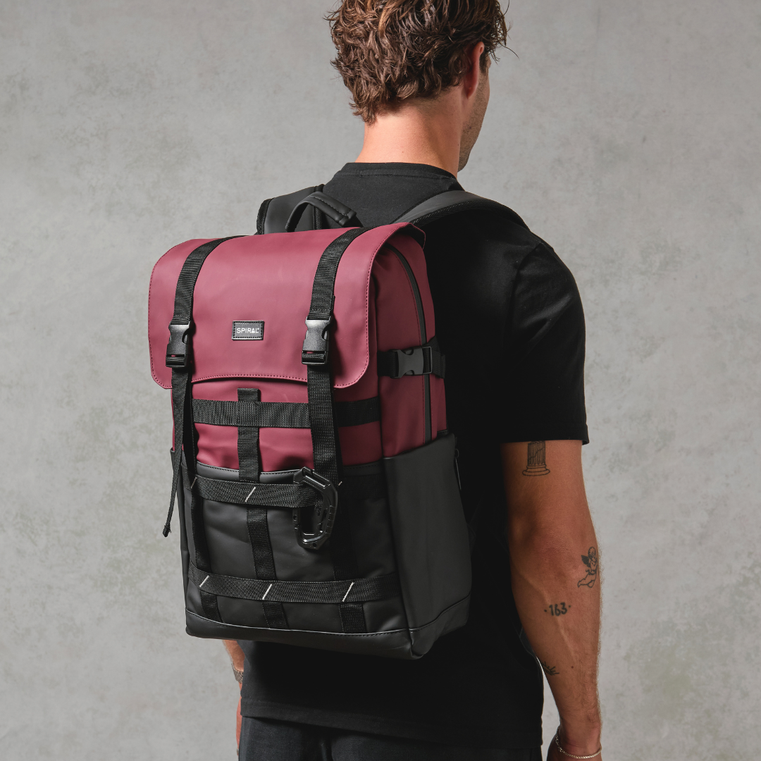 Burgundy-Black 27L Explorer Deluxe Backpack