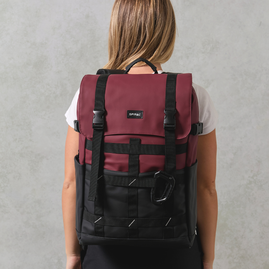 Burgundy-Black 27L Explorer Deluxe Backpack