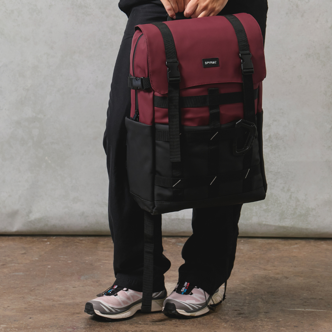 Burgundy-Black 27L Explorer Deluxe Backpack