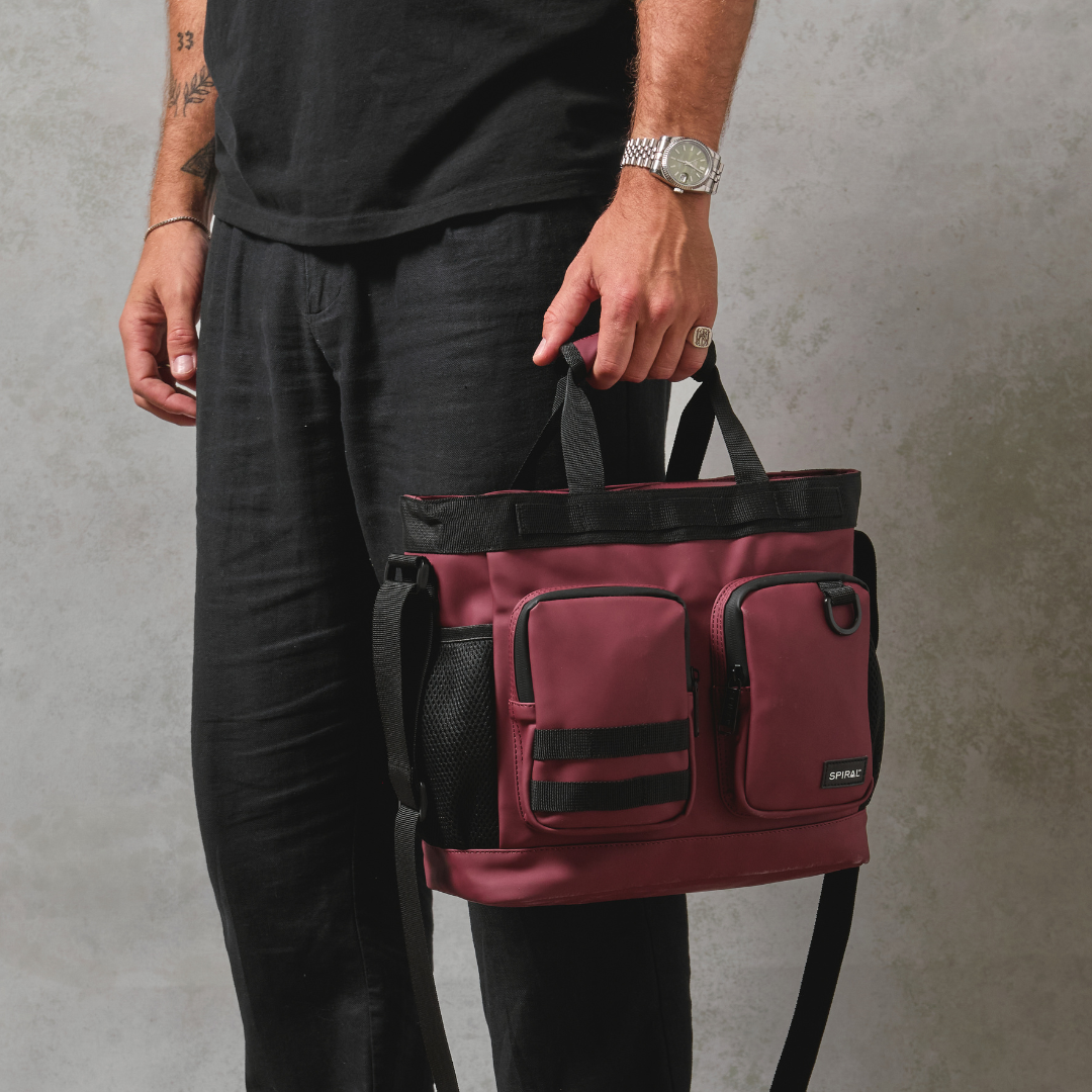 Deep Burgundy Horizon Deluxe Messenger Bag