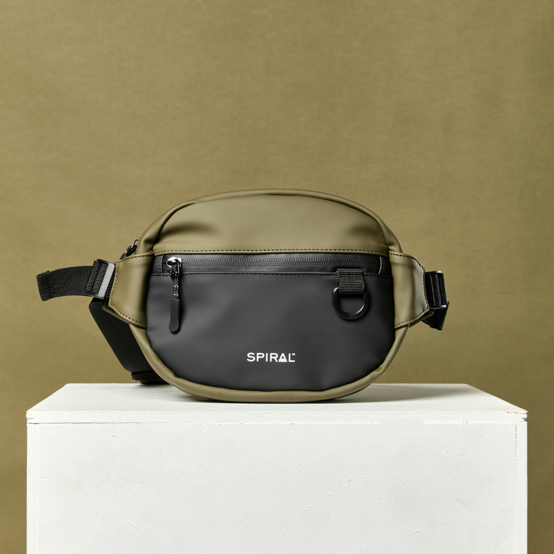 Olive-Black Explorer Crossbody Bag