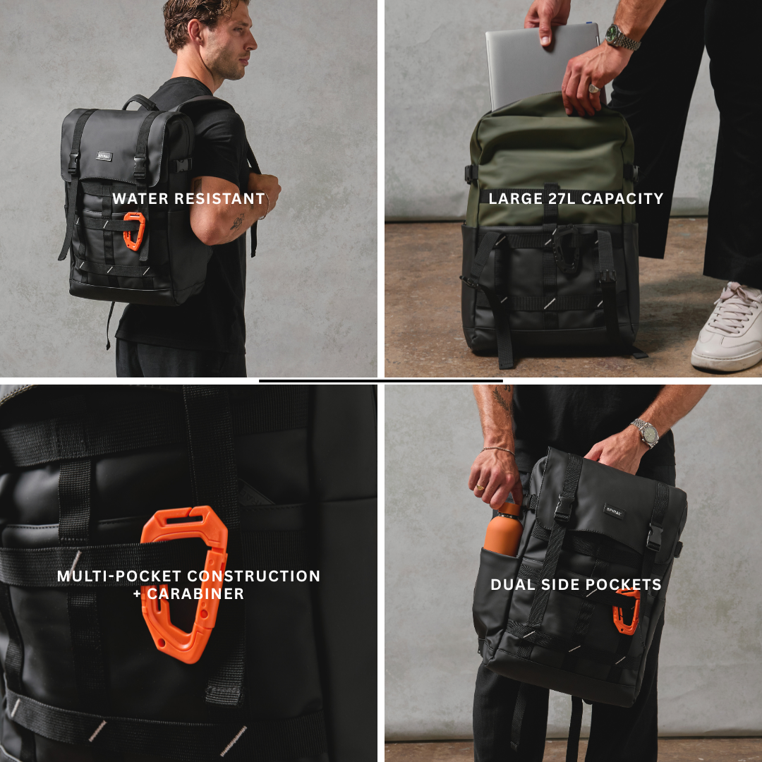 Black 27L Explorer Deluxe Backpack