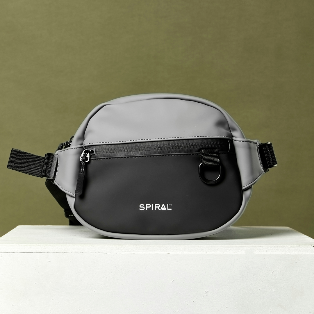 Dark Grey-Black Explorer Crossbody Bag