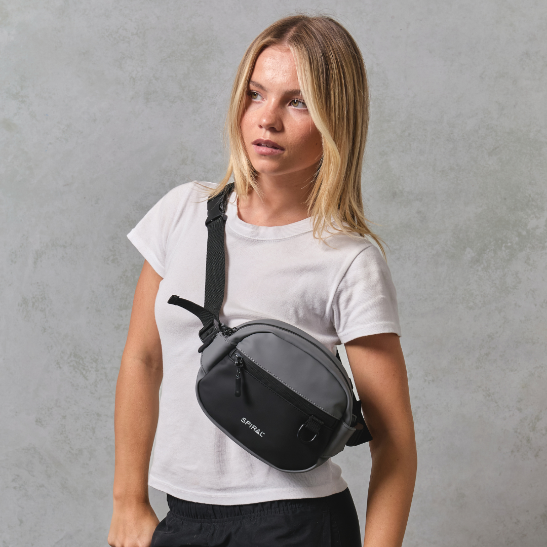 Dark Grey-Black Explorer Crossbody Bag