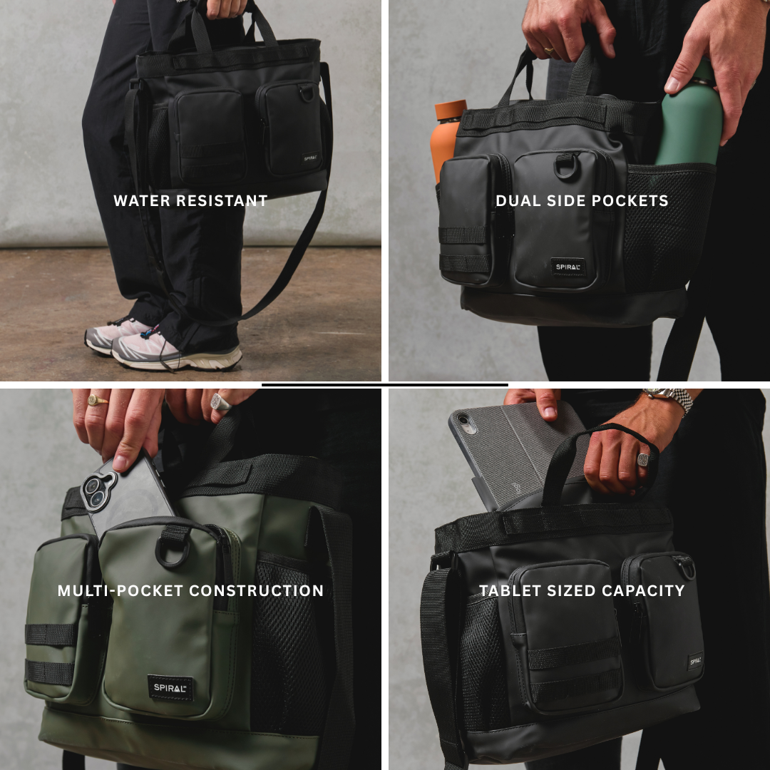 Black Horizon Deluxe Messenger Bag