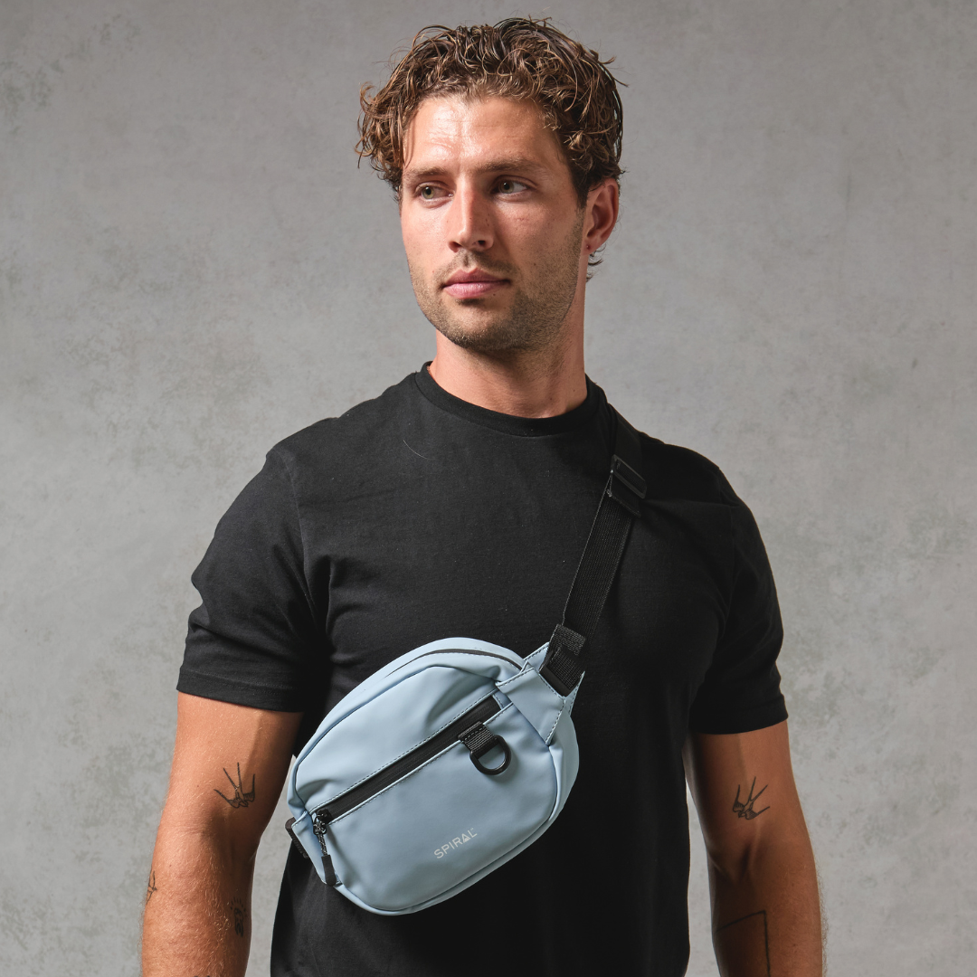 Mist Blue Explorer Crossbody Bag