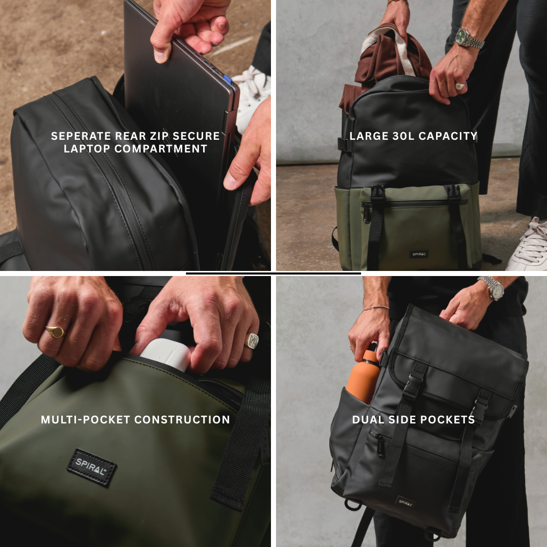 Dark Grey-Black 30L Porter Backpack