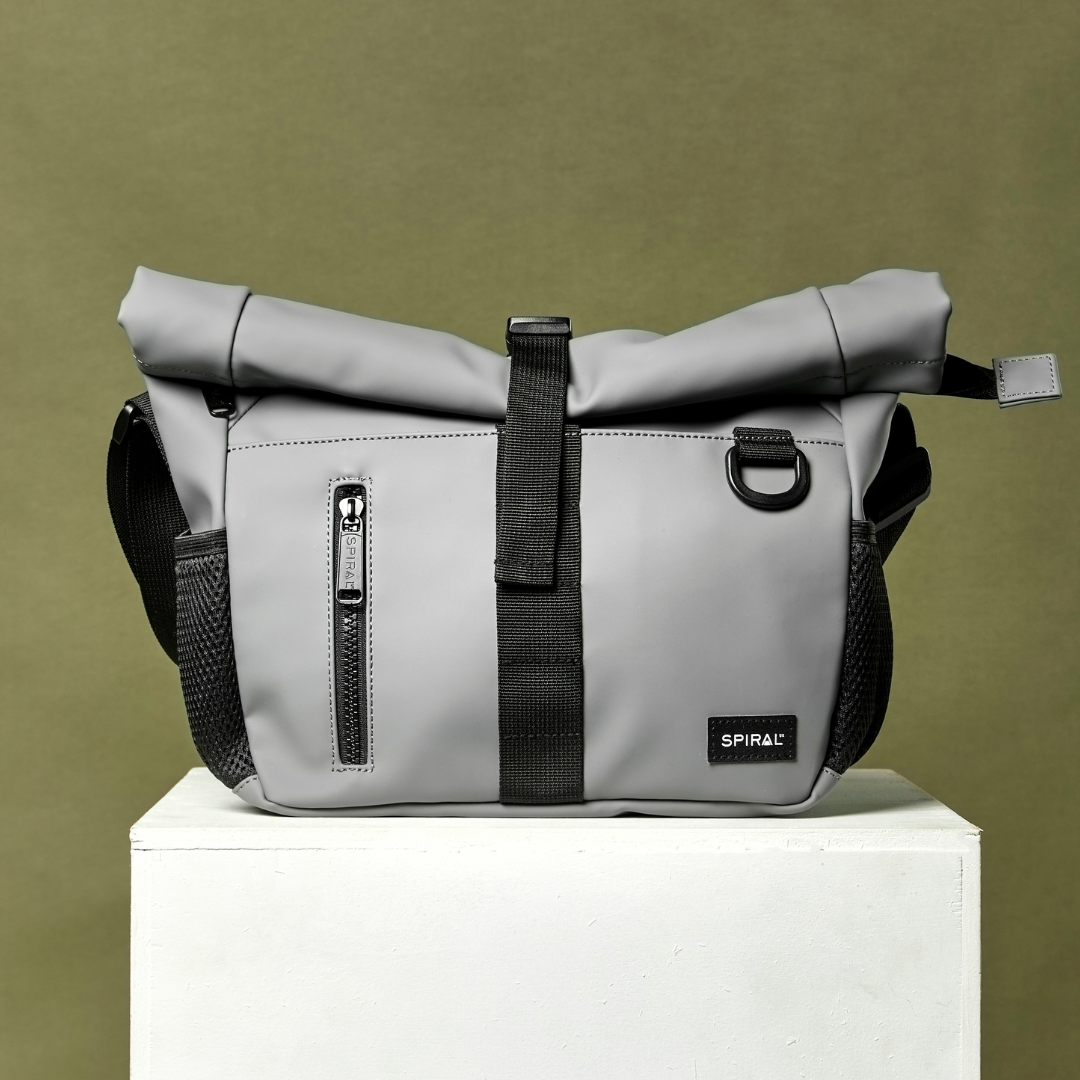 Dark Grey Transporter Deluxe Messenger Bag - PRE ORDER 15/12/25